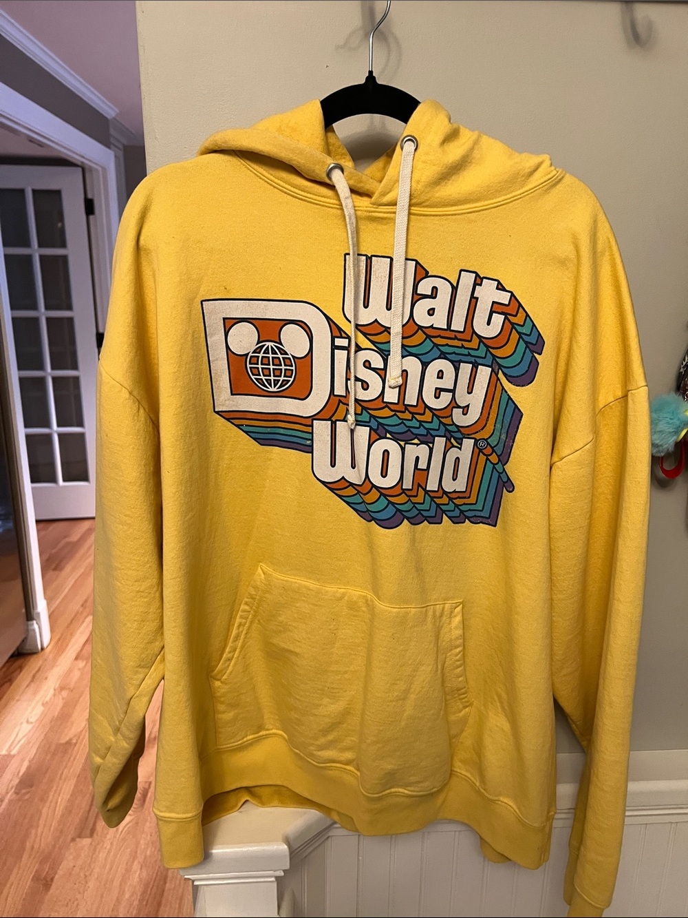 Disney Yellow Walt Disney World Graphic Crewneck Sweatshirt